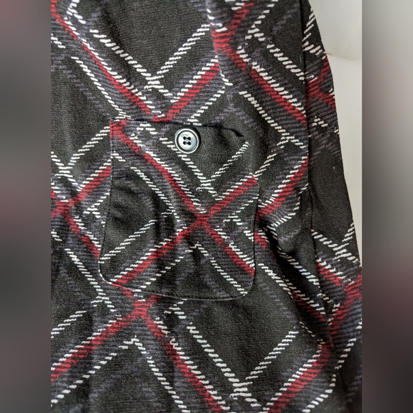 Fall Aline Grey Plaid Short Dress Mod Look Cowl Neck New w/ Tags - Picture 7 of 14